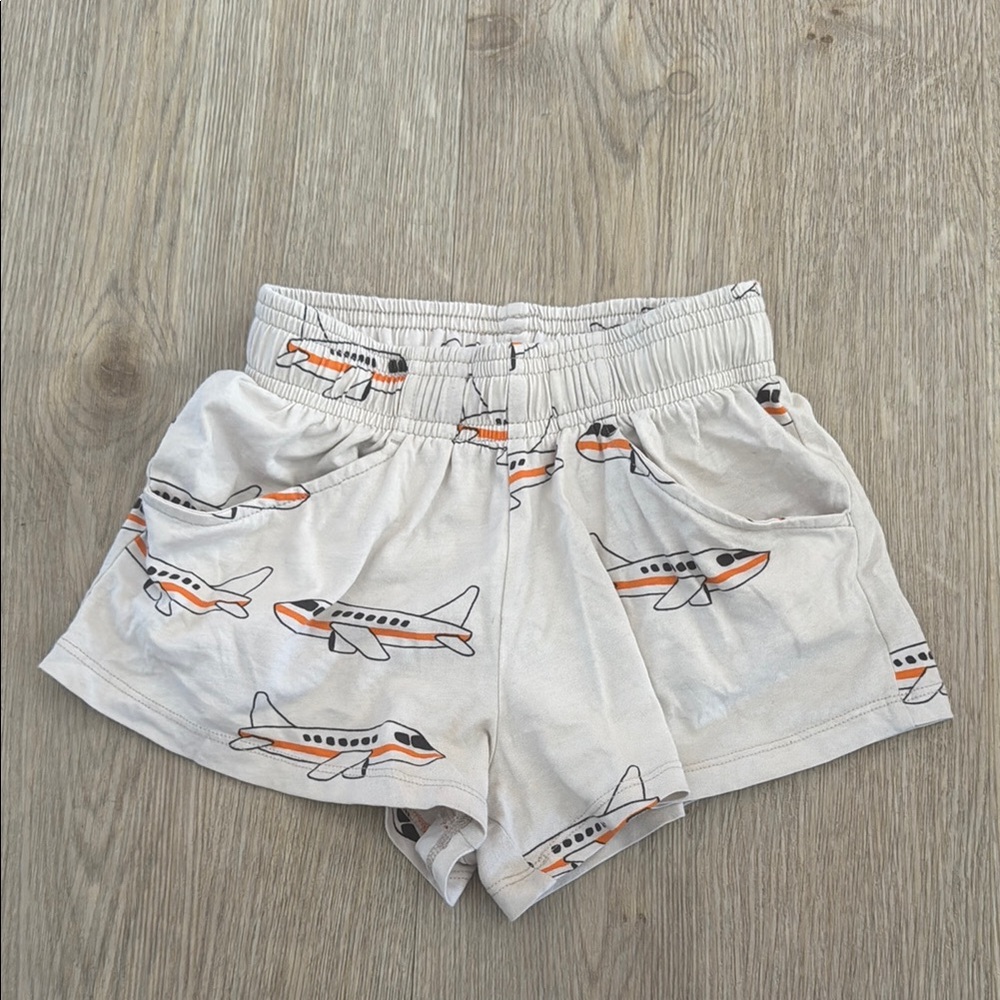 Mini Rodini Kids' Airplane Print Shorts